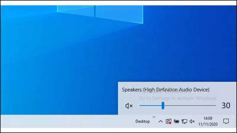 Hình ảnh minh họa kiểm tra âm lượng loa trên máy tính Windows