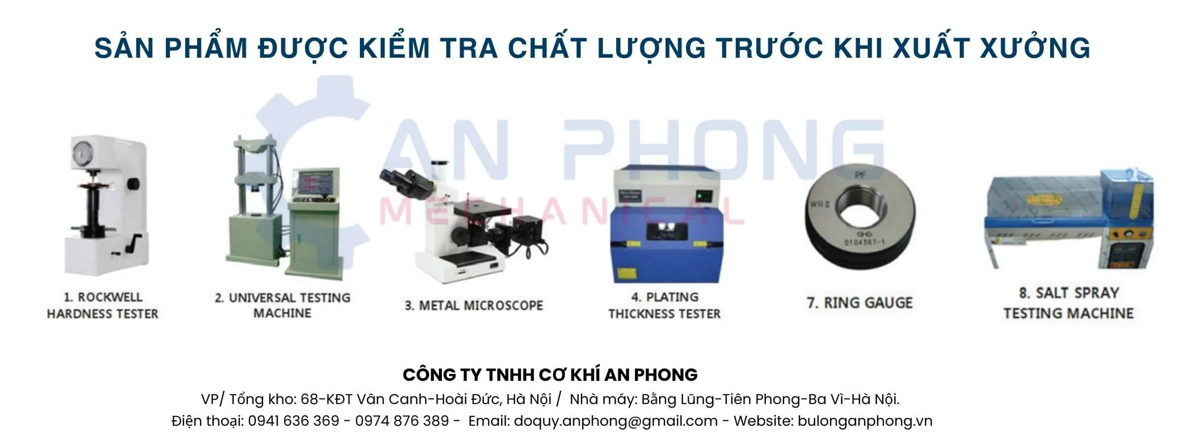 Nhà máy sản xuất bu lông ốc vít của Cơ khí Quốc Cường