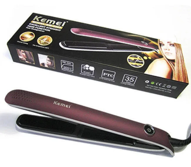 Máy duỗi tóc Kemei KM-2203 giúp bạn sở hữu mái tóc suôn mượt như salon chuyên nghiệp.