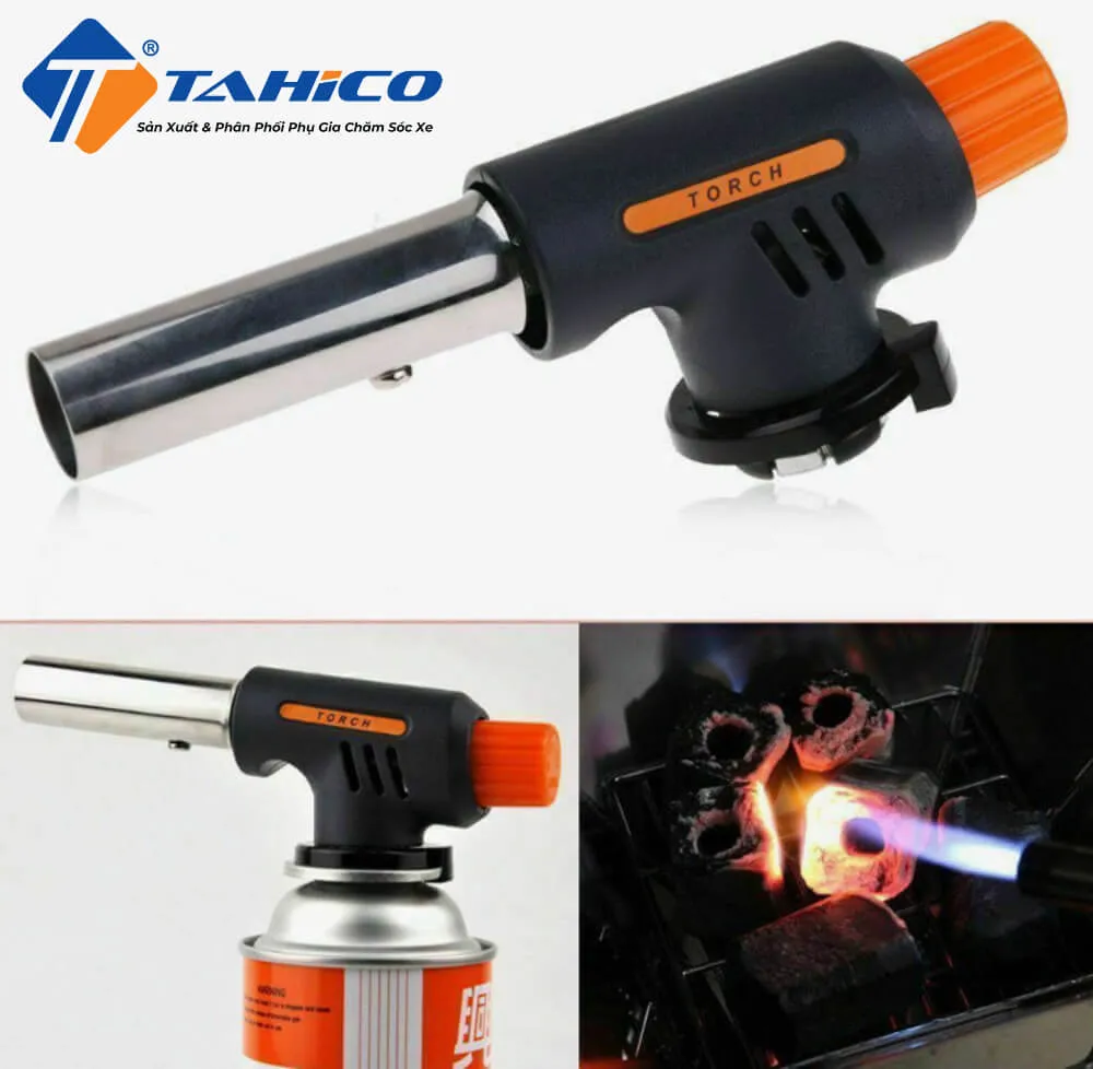 Ốc vít đang được nung nóng bằng mỏ khò gas, một phương pháp sử dụng nhiệt để nới lỏng ốc vít bị kẹt.