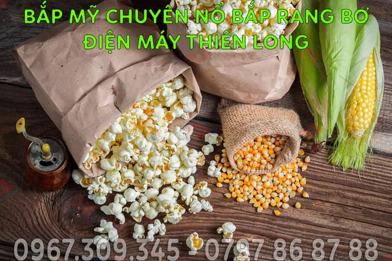 Hạt bắp Mỹ vàng ươm, nguyên liệu chính để làm bắp rang bơ thơm ngon chuẩn vị
