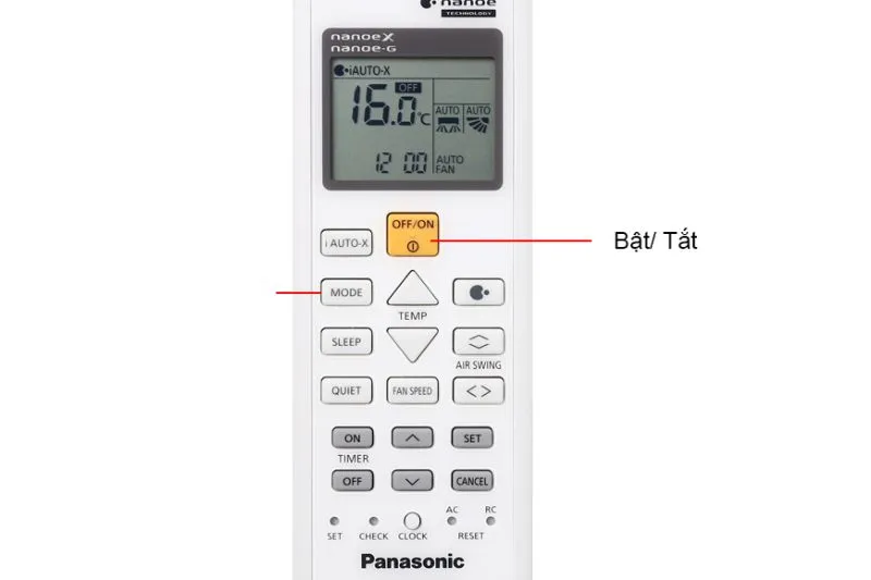 Bật Máy Lạnh Panasonic E Ion