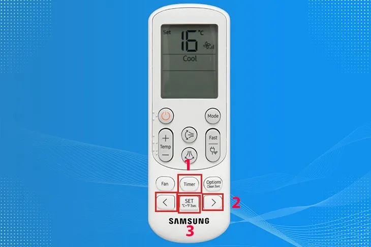 Thiết lập chế độ Timer hẹn giờ bật/tắt máy lạnh Samsung, mang lại sự tiện lợi