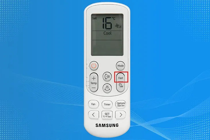 Sử dụng chức năng Fast Cooling để làm lạnh không gian nhanh chóng với máy lạnh Samsung