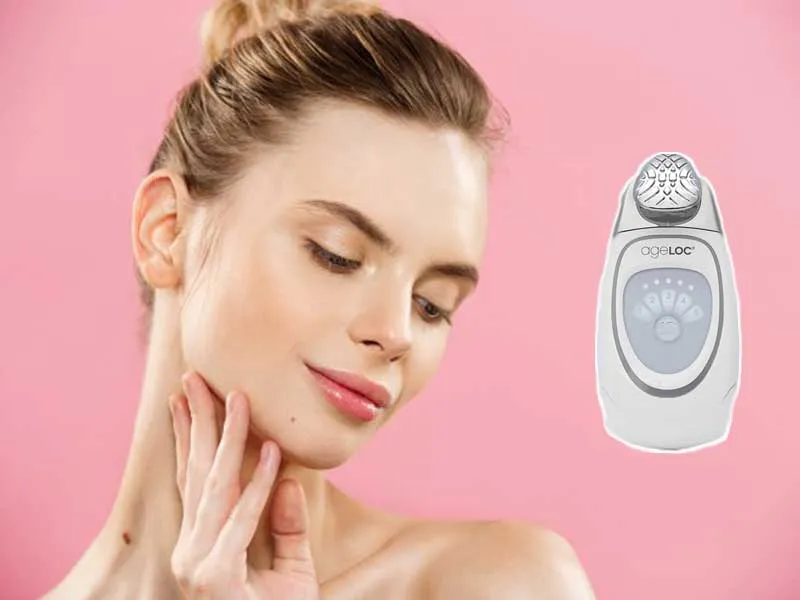 Máy nâng cơ mặt Nuskin Galvanic Spa và bộ sản phẩm gel dưỡng da chuyên biệt