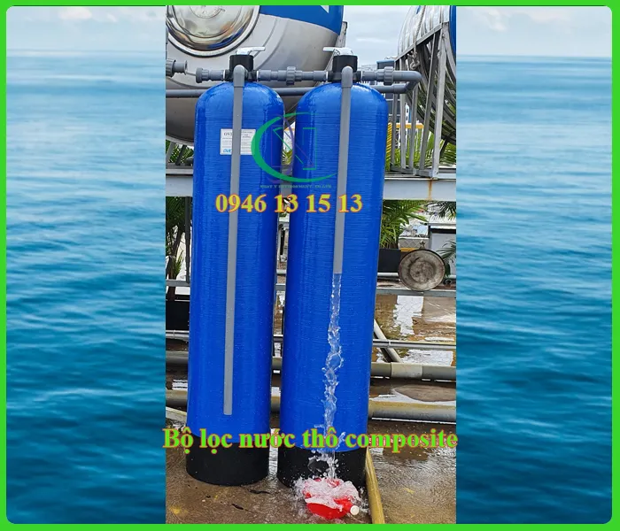 Bộ lọc nước thô composite hiệu quả cho xử lý nước giếng khoan nhiễm phèn