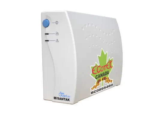 Một mô hình bộ lưu điện UPS Santak TG500VA, thiết bị hữu ích để bảo vệ máy tính khỏi các sự cố điện và tránh sửa chữa không cần thiết