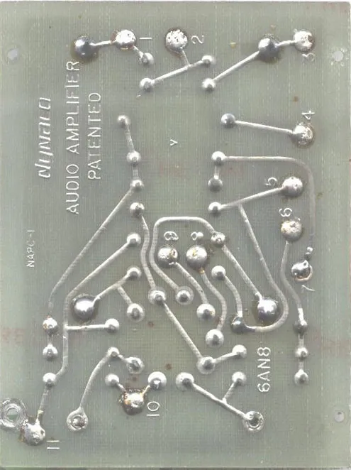 Bo mạch tiền khuếch đại ampli đèn Dynaco Mark III sau khi hoàn thiện, cần thiết cho dự án tự lắp ráp ampli đèn