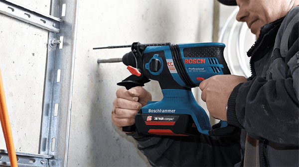 Máy khoan búa dùng pin Bosch GBH 36V-LI PLUS, đỉnh cao công nghệ cho công trường lớn