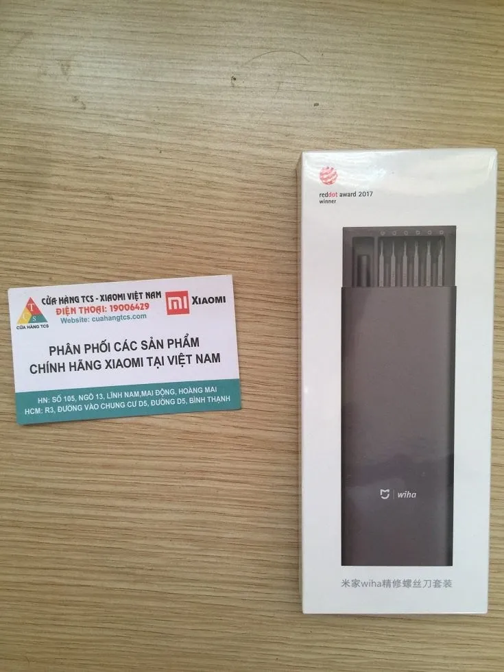 Chi tiết hộp đựng và các đầu vít của bộ tua vít đa năng xiaomi mijia wiha