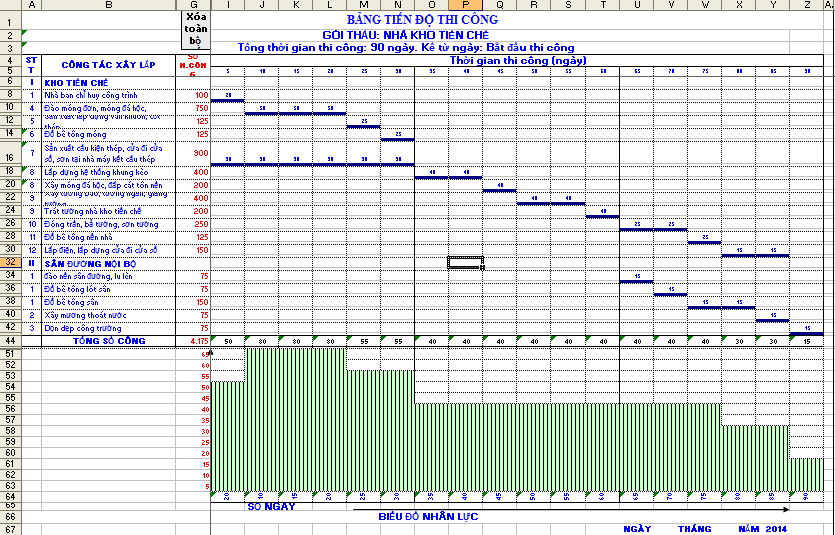 Bảng Tiến Độ Lắp Đặt Bằng Excel Tự Động Màu: Hướng Dẫn Chi Tiết & Mẫu Chuẩn