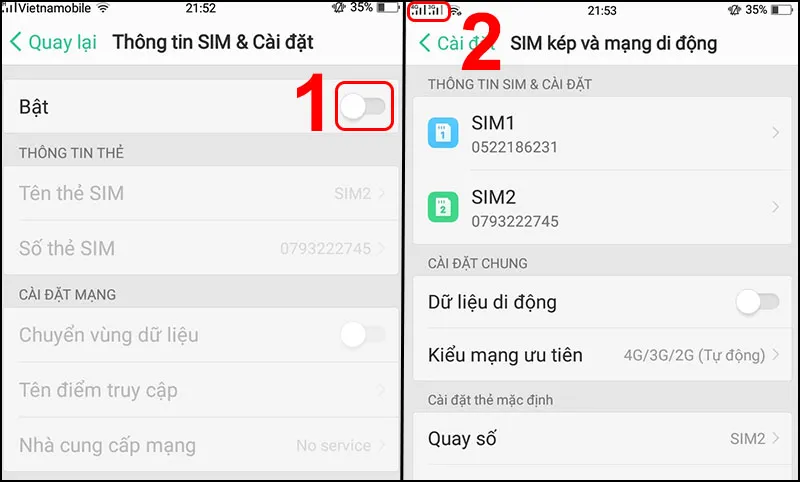 Hoàn tất bật SIM 2 trên OPPO, hướng dẫn chi tiết cách sử dụng máy 2 sim