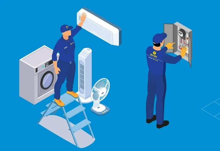 Liên hệ Trung tâm bảo hành nếu phát hiện sự cố