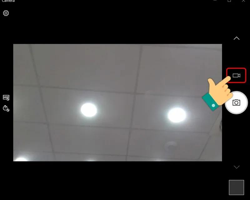 Chuyển sang chế độ quay video