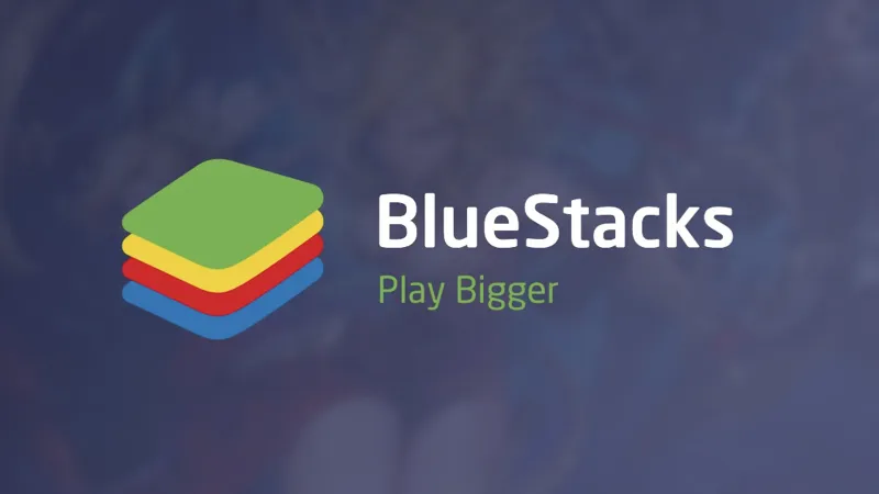 Giao diện ứng dụng BlueStacks hỗ trợ CH Play trên máy tính