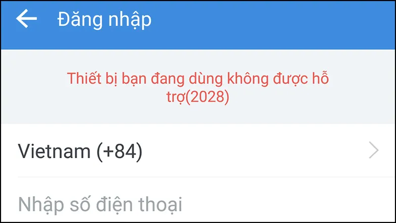 Khắc phục lỗi 2028 khi sử dụng Zalo qua CH Play trên máy tính