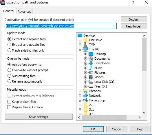 Thực hiện giải nén file cài đặt game Đế Chế trên máy tính