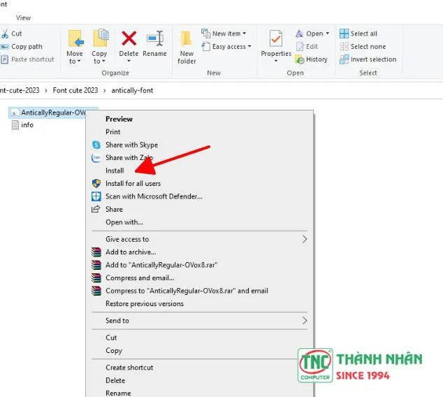 Hướng dẫn cài đặt phông chữ cho Windows 7 và các phiên bản khác