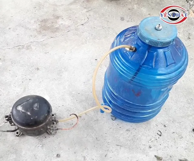 Các vật tư cần thiết cho cách chế tạo máy rửa xe từ lốc tủ lạnh