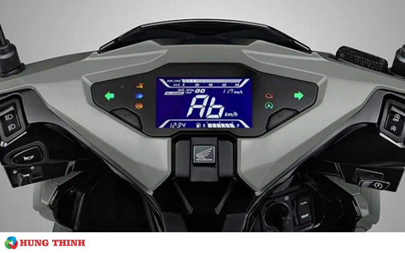 Cận cảnh màn hình đồng hồ điện tử xe máy sau khi đã điều chỉnh giờ thành công, cho thấy hiệu quả của quy trình sửa đồng hồ.