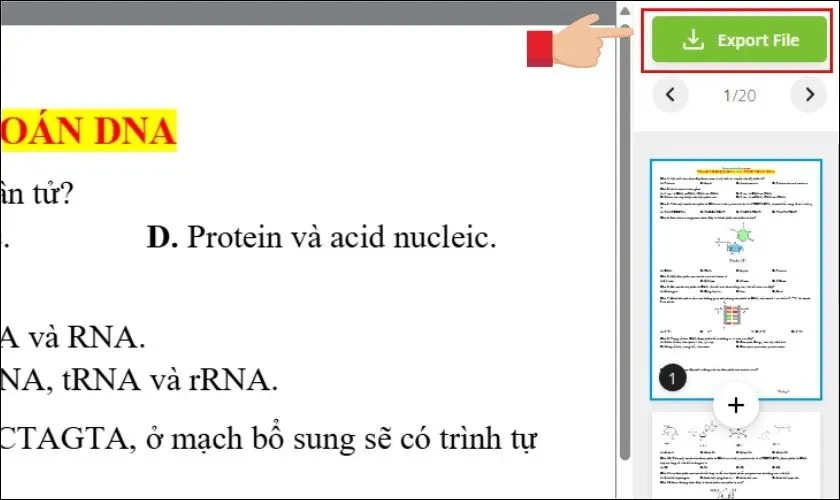 Xuất file PDF sau khi đã hoàn tất các bước chỉnh sửa trên PDF Candy