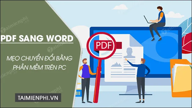 Giao diện phần mềm hiển thị tùy chọn chuyển đổi và xử lý tài liệu trên máy tính