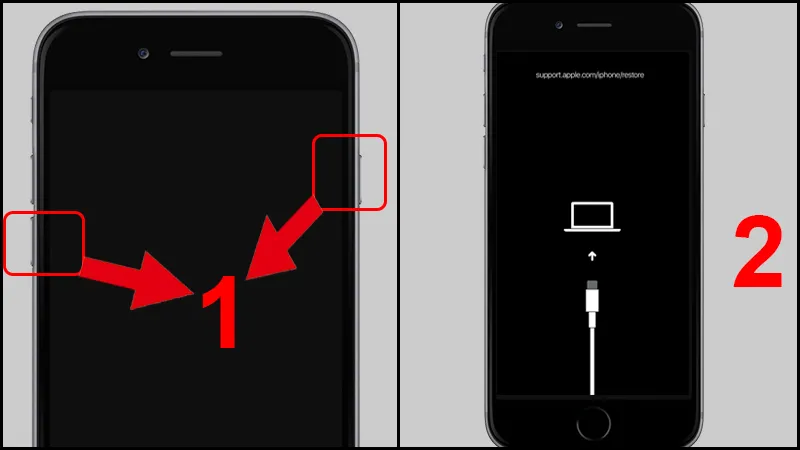 Thực hiện cách đưa máy vào chế độ recovery trên iPhone 7 và iPod touch thế hệ 7
