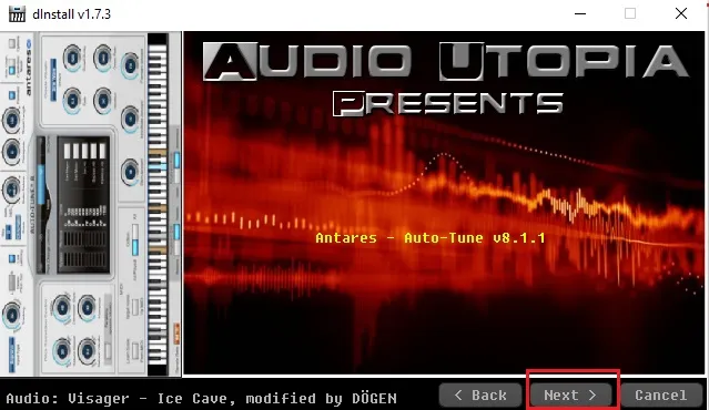 Xác nhận thỏa thuận sử dụng khi cài đặt Auto Tune trên máy tính
