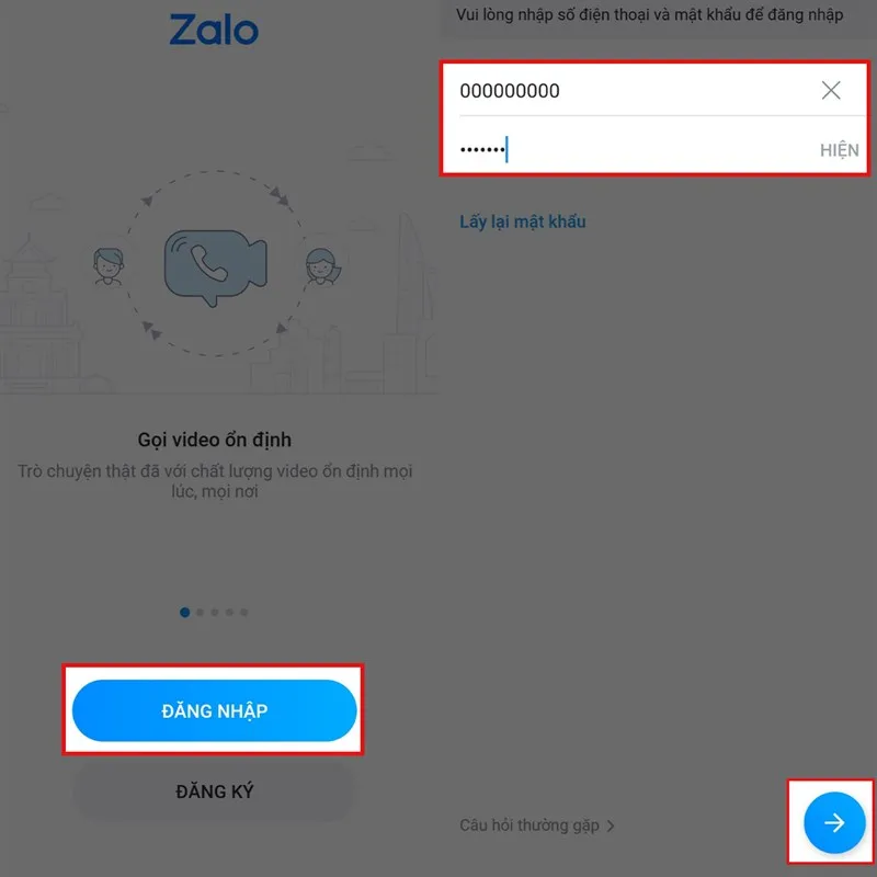 Cách sử dụng Zalo trên điện thoại (đăng nhập ứng dụng)