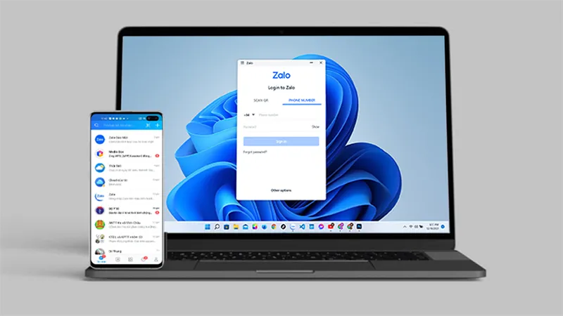 Cách sử dụng chung Zalo trên điện thoại và máy tính