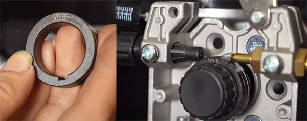 Lắp đúng bánh xe tải dây vào bộ phận ra dây