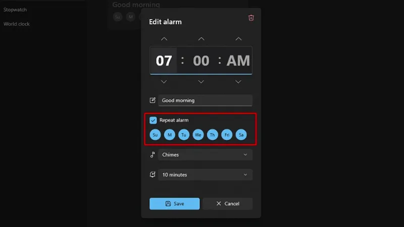 Chọn tần suất lặp lại để nhắc nhở tải Đế Chế về máy tính Win7