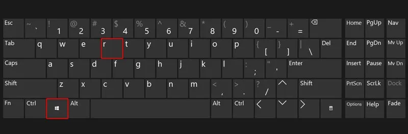 Hộp thoại Run để nhập lệnh tắt máy tính tự động khi không sử dụng trên Windows