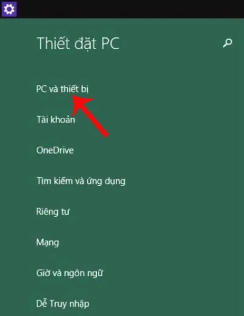 Bật Bluetooth và tìm thiết bị trên Windows 8