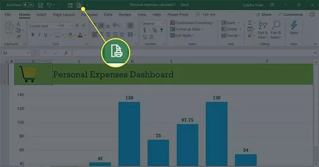 Biểu tượng máy in trong ứng dụng hoặc trình duyệt, kích hoạt chức năng in tài liệu qua mạng WiFi.