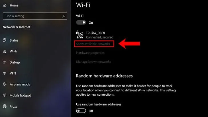 Kết nối WiFi qua Settings PC để mở mạngtrên máy tí dễ dàng