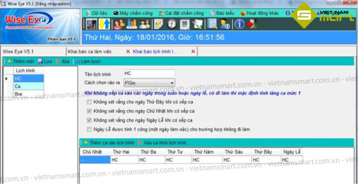 Điền đầy đủ thông tin khi khai báo lịch trình