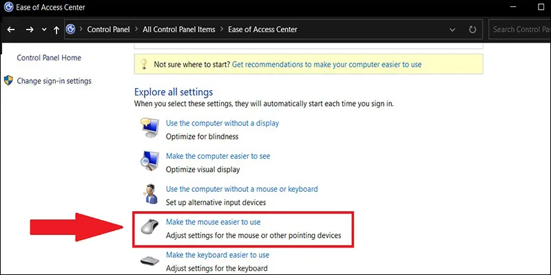 Tùy chỉnh các lựa chọn để bàn phím máy tính dễ sử dụng hơn