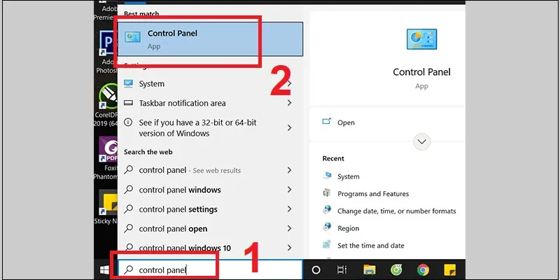 Mở Ease of Access Center trong Control Panel để điều chỉnh cài đặt bàn phím
