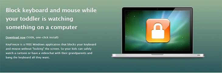 Tải và cài đặt phần mềm KeyFreeze để khóa bàn phím và chuột máy tính