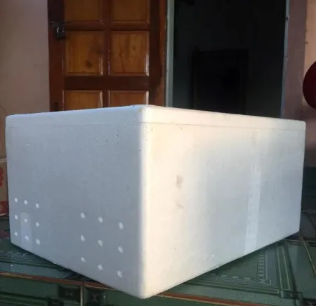 Đục lỗ thông khí cho thùng xốp để máy ấp trứng gà tự chế có đủ oxy