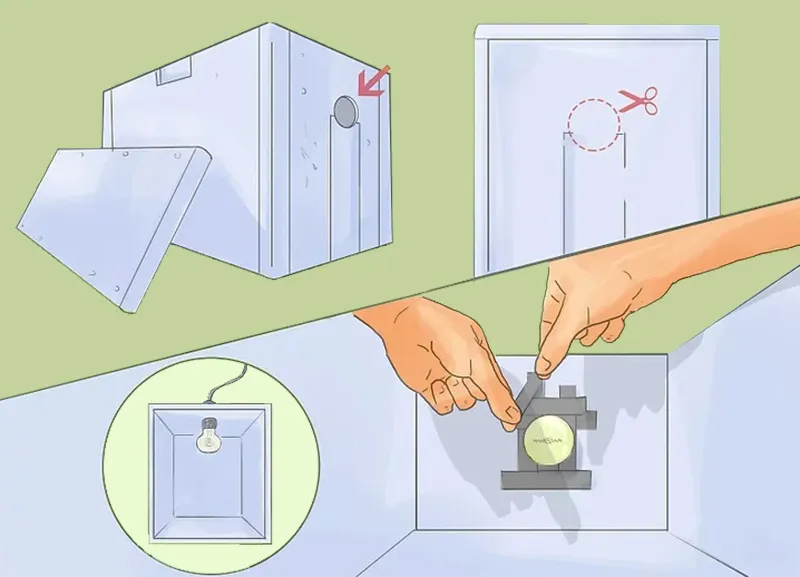 Lắp bóng đèn cho máy ấp trứng gà tự chế, đảm bảo nguồn nhiệt ổn định