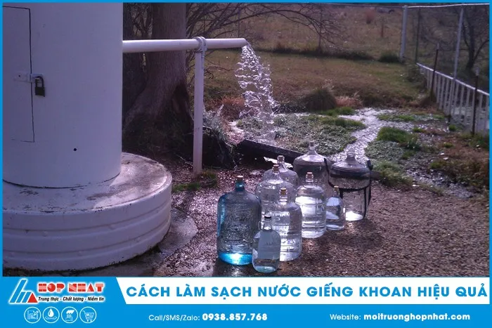 Cách làm sạch nước giếng khoan hiệu quả