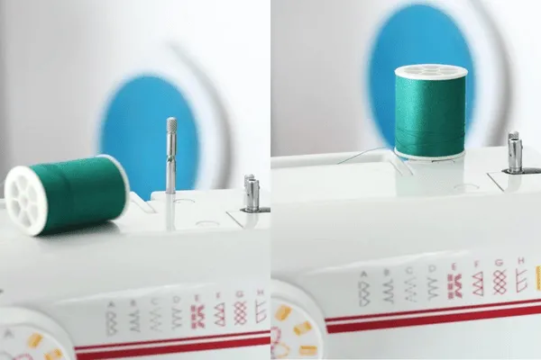 Cách lắp chỉ máy khâu mini: Đánh chỉ vào suốt