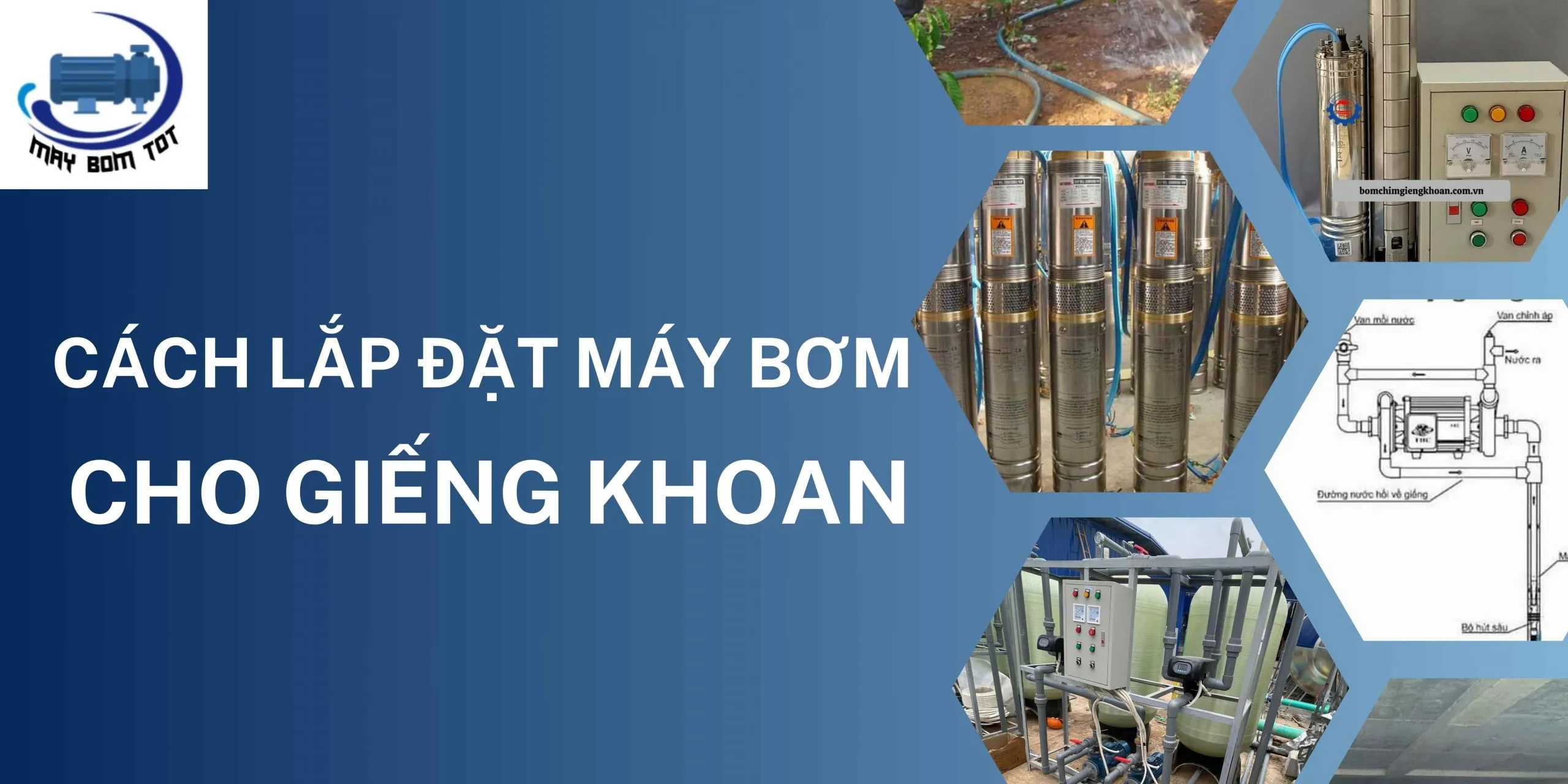 Máy bơm chìm giếng khoan đang được hạ xuống giếng sau khi hoàn tất kết nối, minh họa allintitle:Cách lắp máy bơm cho giếng khoan an toàn