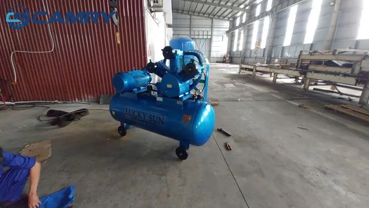 Cố định máy nén khí piston chắc chắn, đúng vị trí trong quy trình cách lắp máy nén khí