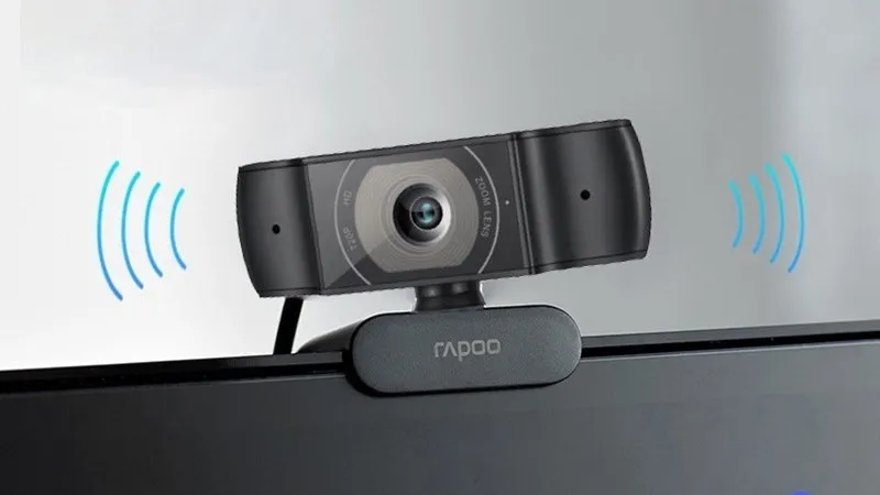 Biểu tượng camera trong ứng dụng họp trực tuyến, cho phép kích hoạt webcam sau khi lắp vào máy tính.