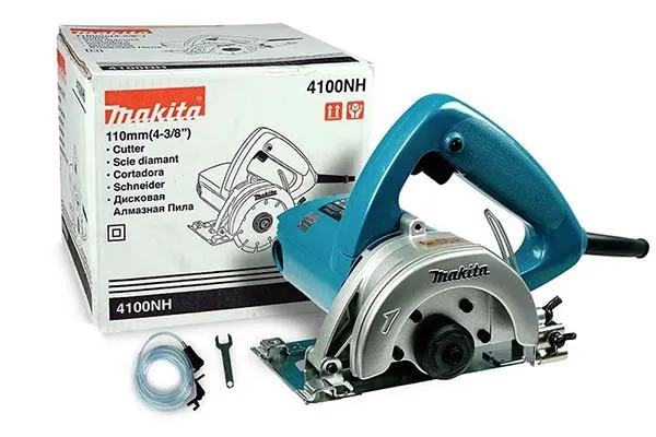 Máy cắt gạch đá Makita 4100NH với công suất và đường kính lưỡi lớn