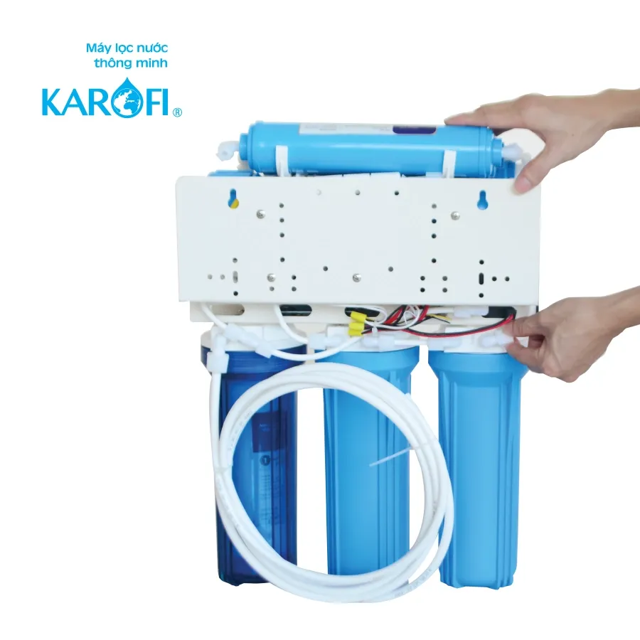 Nối lại dây RO sau khi sục rửa lõi lọc thô