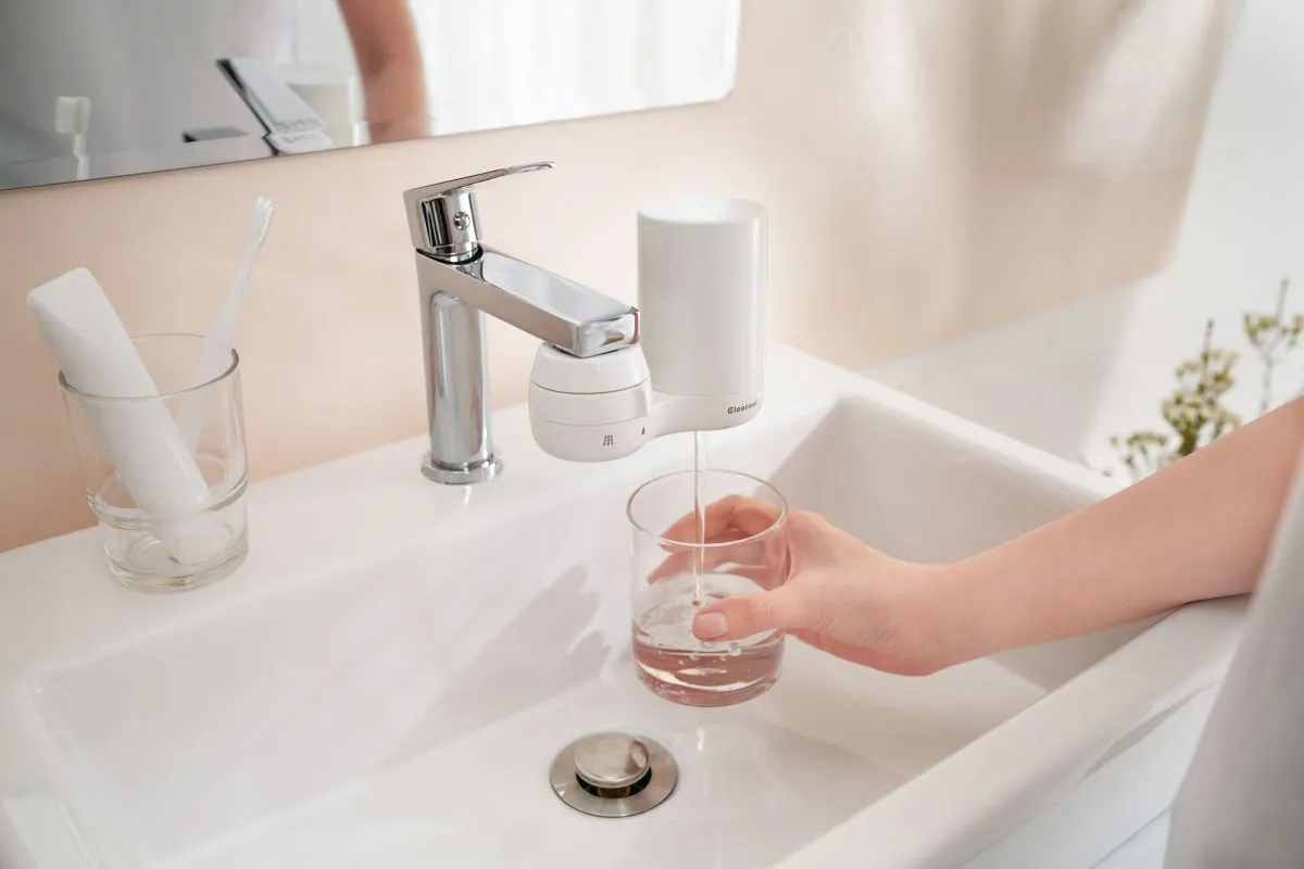 Thiết bị lọc nước tại vòi Cleansui EF401 với công nghệ màng lọc sợi rỗng tiên tiến, mang lại nước sạch mỗi ngày